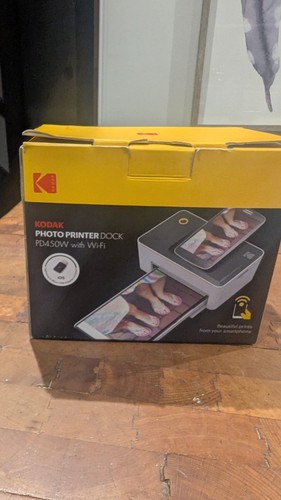 Kodak Wireless Photo Printer Dock PD450W with Wifi New in Box iPhone Ios