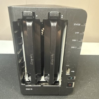 Synology DS216 2-Bay NAS No Drives/Power Adapter/Cover