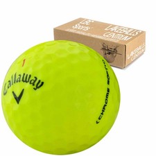 25 GELBE CALLAWAY CHROME SOFT GOLFBÄLLE AAAA...