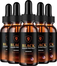 (5 Pack) Black Sugar Protect Liquid Drops – BlackSugar Protect Extra Strength