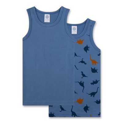 Sanetta Boys Undershirts, 2-Pack - Kids, Shirt, Sleeveless, Cotton, Dino ...