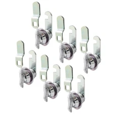 Bonsicoky 6 Pcs 5/8 Inch Thumb Operated Offset Cabinet Cam Lock, Keyless Comp...