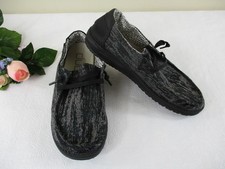 EUC Hey Dude Wendy Black Marble Women's Casual Shoes size 8, 39