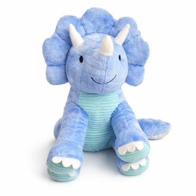Anko Kmart Blue Dinosaur Triceratops Stuffed Animal Soft Plush Toy 32 cm / 12'' 