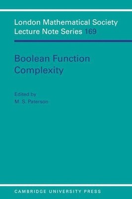 Boolean Function Complexity by M.S. Paterson (English) Paperback Book