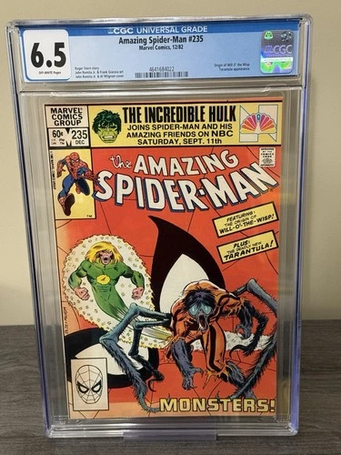 Amazing Spider-Man #235 CGC 6.5 OW Pgs (Marvel 1982) Origin Will O’ The Wisp