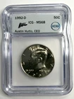 1992(S) Silver Kennedy Half Dollar ICG MS68 Austin Hutto Signed