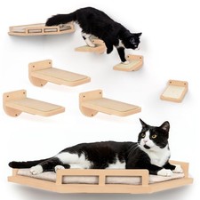 Cat Wall Shelves - Modern and Durable 3 Step Cat Furniture for Wall - Stylish...