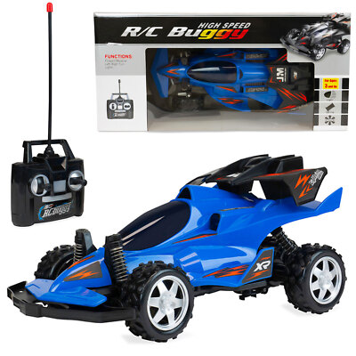 Blue Remote Control High Speed All Terrain Off Road RC Buggy Racing Car  Kids Toy