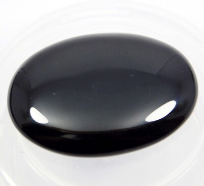 Natural Black Onyx 81.45 Ct Oval Cabochon Amazing Loose Gemstone