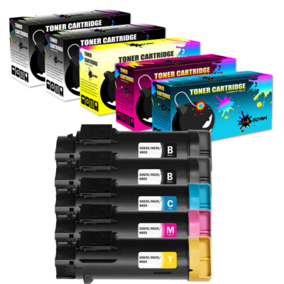 5 Toner Cartridge for Dell 2825A H625 H825 S2825 S2825CDN H625CDW H825CDW
