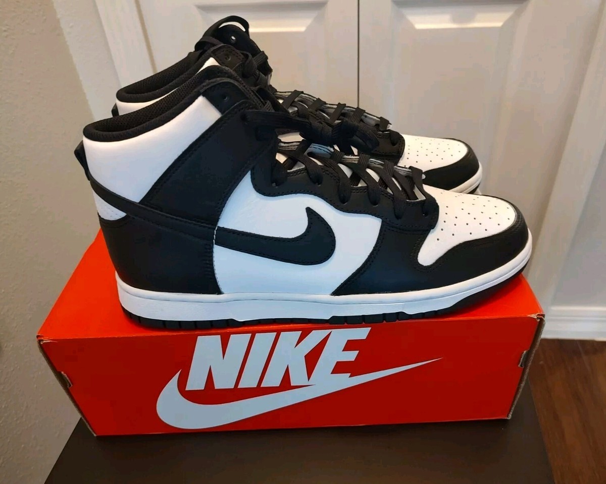 Nike Dunk HI Retro High 2022 Black White Panda Men's Size Nike Dunk HI Retro High 2022 Black White Panda Men's Size