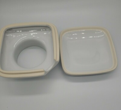 Sagaform Swedish Stoneware White Single Herb Pot Pascal Charmolu