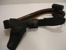 Safariland Black Leather Belt + Accessories Gun Holster 350s2 290 Dutyman Knife