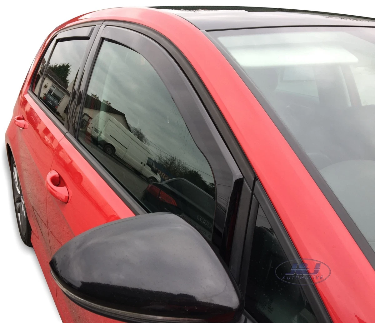 Wind deflectors 4pc TINTED HEKO for VOLKSWAGEN GOLF 7 mk7 5 door hatchback