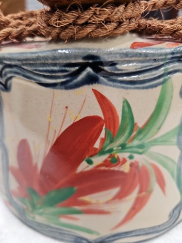 Okinawa Awamori Sake Bottle, Japanese, Hip Flask Bottle, Handpainted - Picture 3 of 16