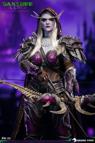 SHARK TOYS SK-006 WOW Sylvanas Banshee King 1/6 Figure Movable Eyes INSTOCK - 第 16/16 張圖片