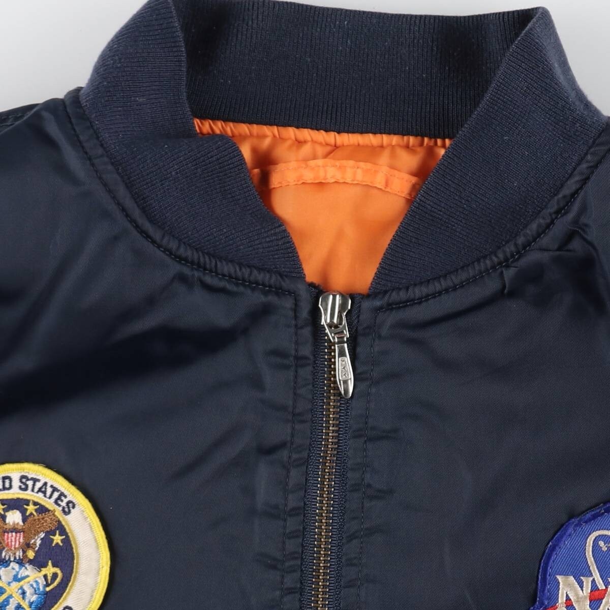 NASA アポロ MA-1ジャケット ネイビー NASA アポロ MA-1