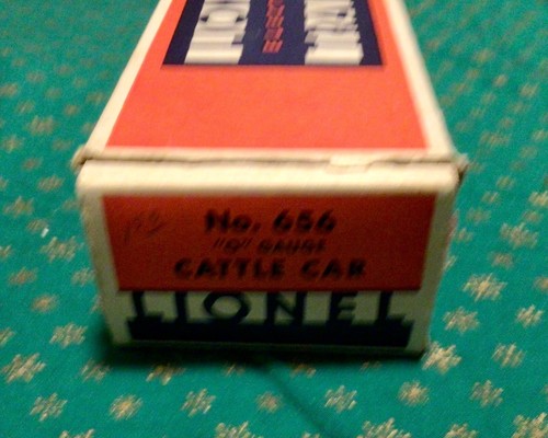 LIONEL CATTLE CAR BOX ONLY, No. 656, See All Photos - Picture 2 of 10