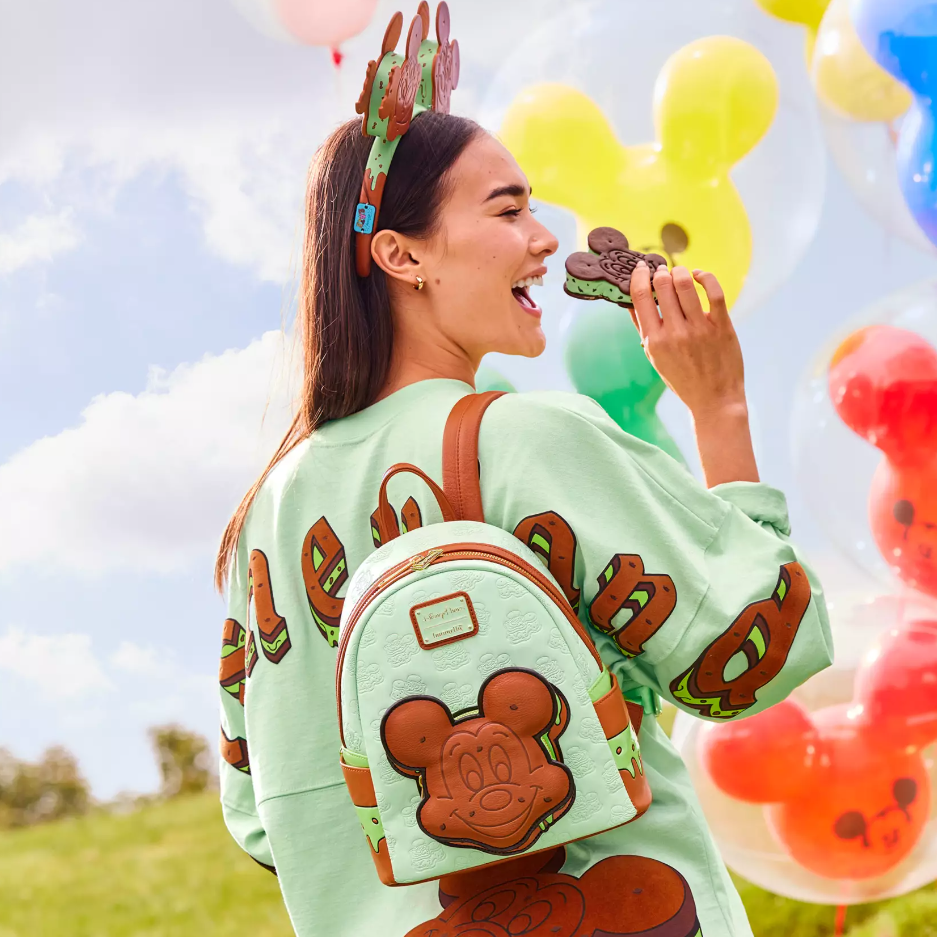 2024 Mickey Mouse Ice Cream Sandwich Loungefly Mini Backpack Disney Eats New