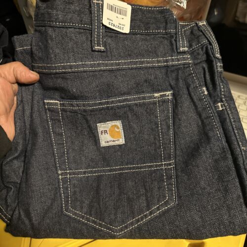 Lot Of 2 Carhartt FR Lightweight Jeans Size 42x28 CAT 2 NFPA 2112 #280-83 - Picture 1 of 12