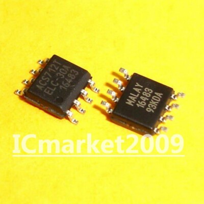10 PCS ACS712ELCTR-30A-T SOP-8 ACS712T ELC-30A SMD Linear Current Sensor Chip