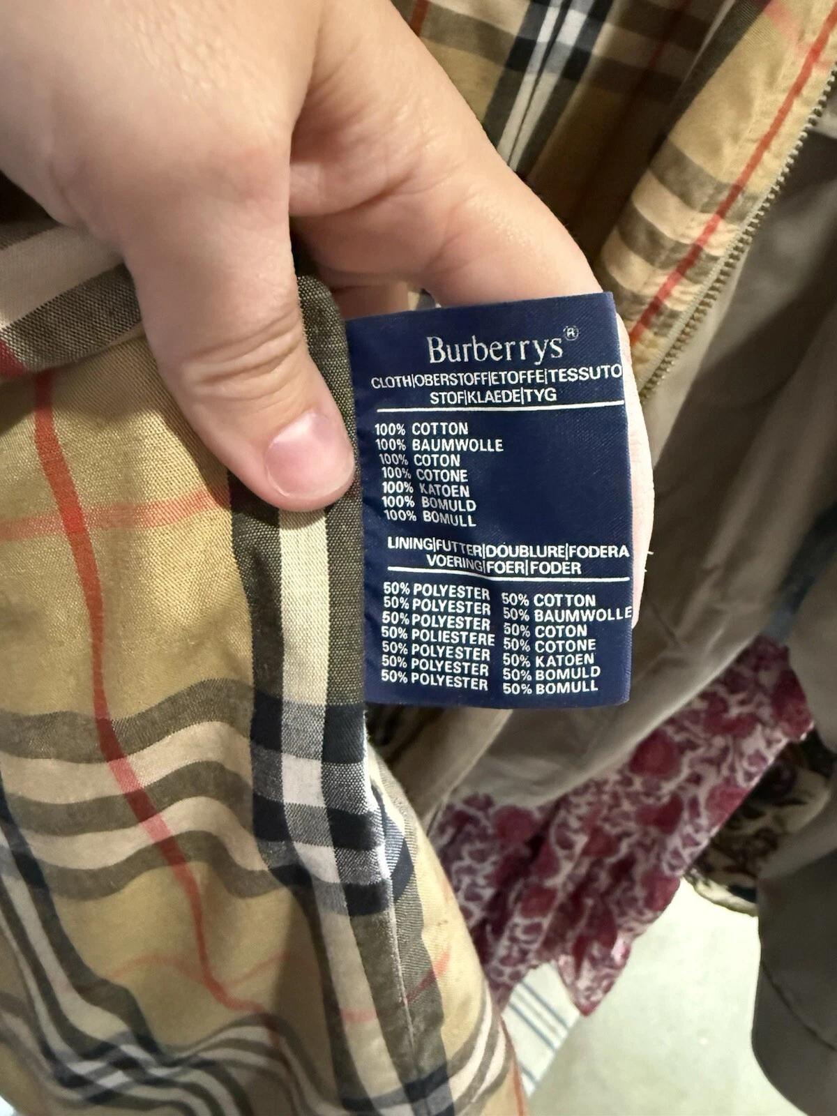 Giacca cappotto marrone Burberry vintage con cappuccio anni 90 taglia XL