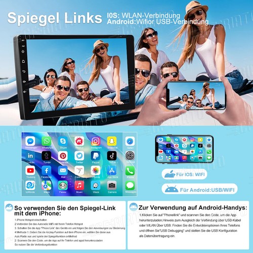 4+64G Für Toyota Avensis T25 2002-2008 Carplay Autoradio Android 13 GPS WiFi KAM - Bild 6 von 17