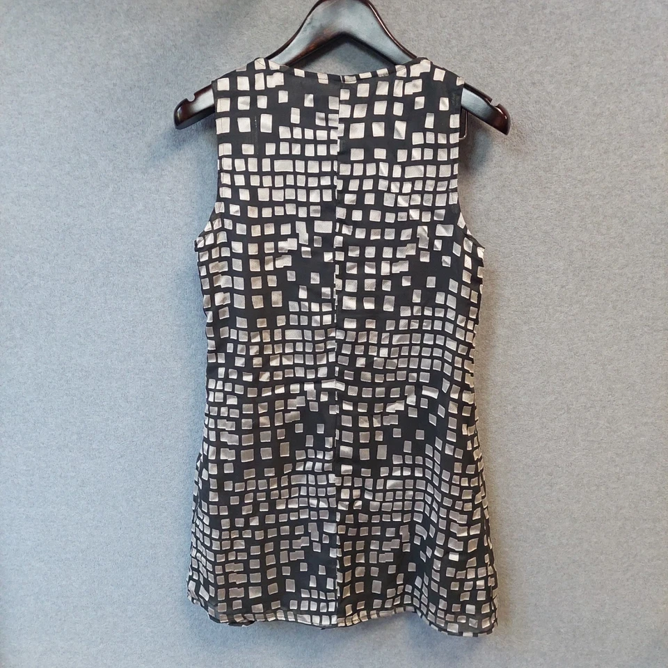 Mink Pink Womens Size 10 Gorgeous Modern Print Sleeveless Blouse - Image 2 of 4