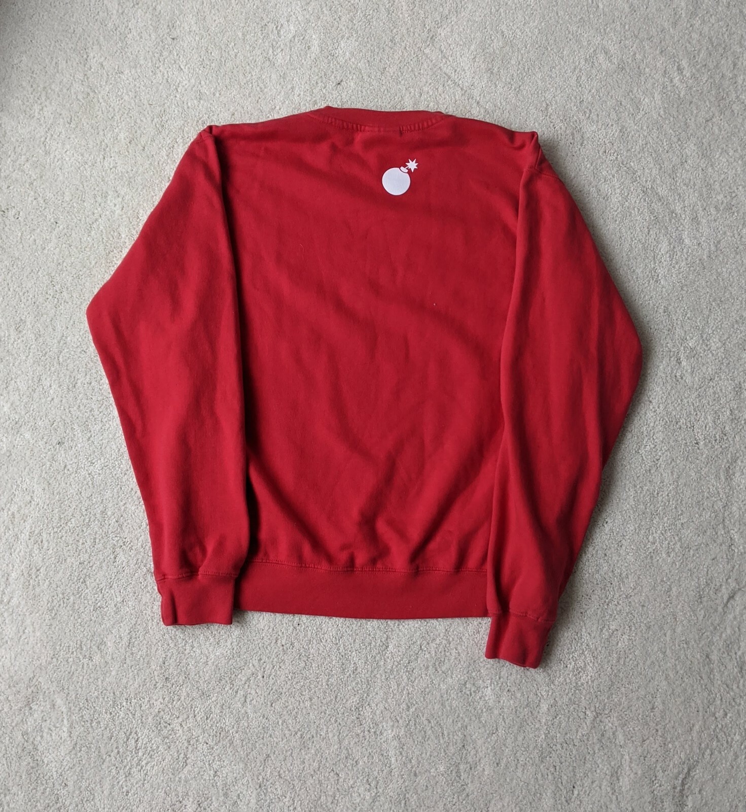 The Hundreds  Crewneck Red Sweatshirt - "Forever Slant" - Size Small image 3