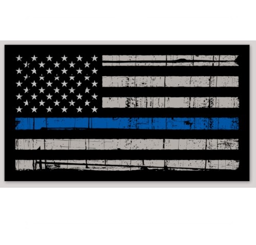 Aazon.co: ION Graphics 4 Inch Non Rustic Distressed Thin Blue Line