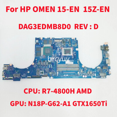 DAG3EDMB8D0 For HP OMEN 15-EN Motherboard CPU:R7-4800H AMD GPU: GTX1650Ti -V4G