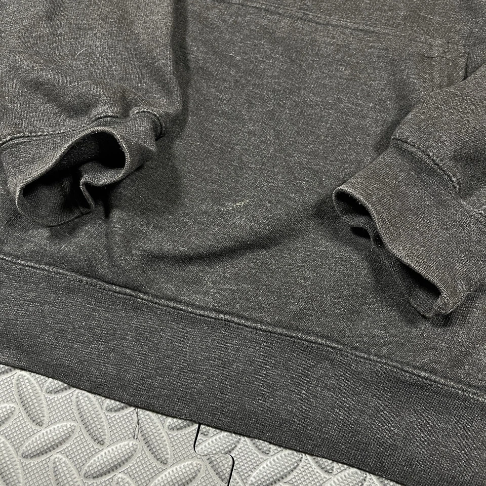 Metal Mulisha Faded Gray Pullover Blank Hoodie Grunge Y2K Skater Large - Image 3 of 4