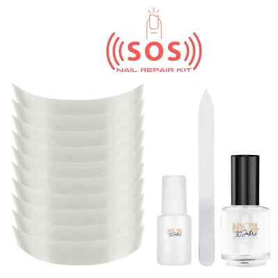NAIL-DISCOUNT-24 Unghie SOS REPAIR SET Bestseller Emergenza Viaggio Riparazione NAILDesign Mani Pedicure