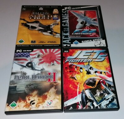 Sammlung / 4 Stück - Falcon 4.0, Jet Fighter 5, F-22 Lightning 3, .. (PC) ''Gut''