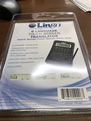 2 Lingo 6 Six Language Translator TR-6c