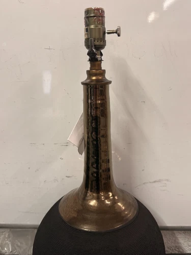 (2) Uttermost Arnav 17" x 32.25" Matte Black 1-Light Table Lamps NO SHADES 27779 - Picture 5 of 11