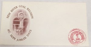 Mount Hope, West Virginia Jubilee Days and Coal Reunion commemorative envelope 