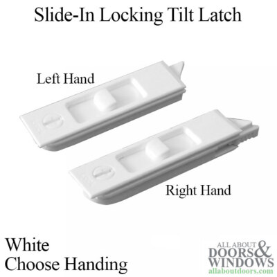 Truth Hardware 2-5/8 Inch White Tilt Latch - Left Hand Sliding Window Replacement Part