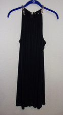 Michael Kors Chain Strap Long Black Dress