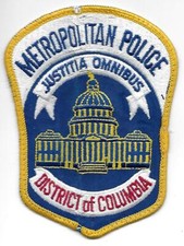 Washington DC District of Columbia Police Department Duty Worn Patch