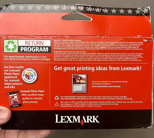 Lexmark Combo Ink Cartridges Pack Black 36 & Color 37 - Picture 3 of 4