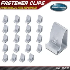 20Pcs #6 Front & Rear Bumper and Grille Fastener Clips for Buick Cadillac Dodge