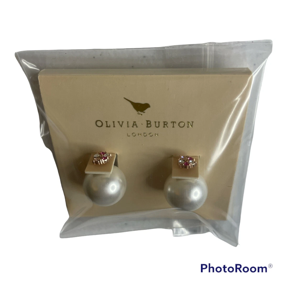 Olivia burton pearl earrings sale