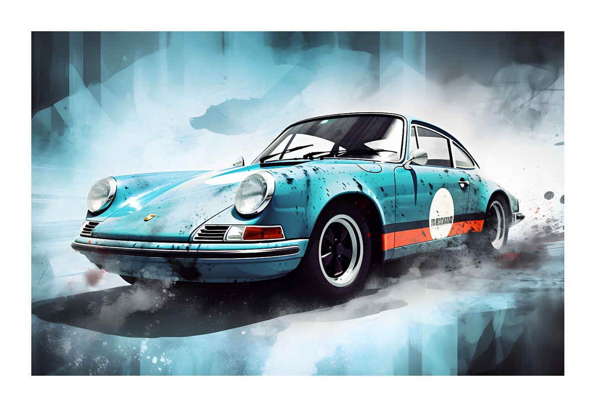 Porsche 911 Art Print p1 | eBay