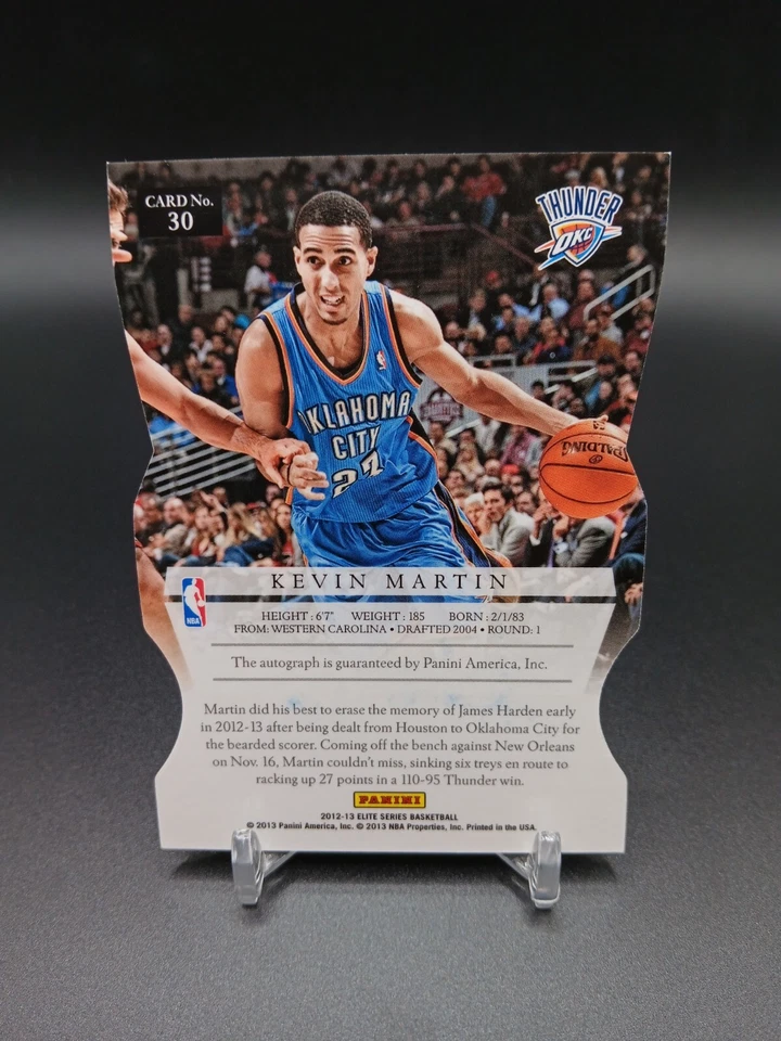 Panini Elite Series Kevin Martin Status 2012-13/23 Aspirations/77 troquelado automático Foto 3 de 3