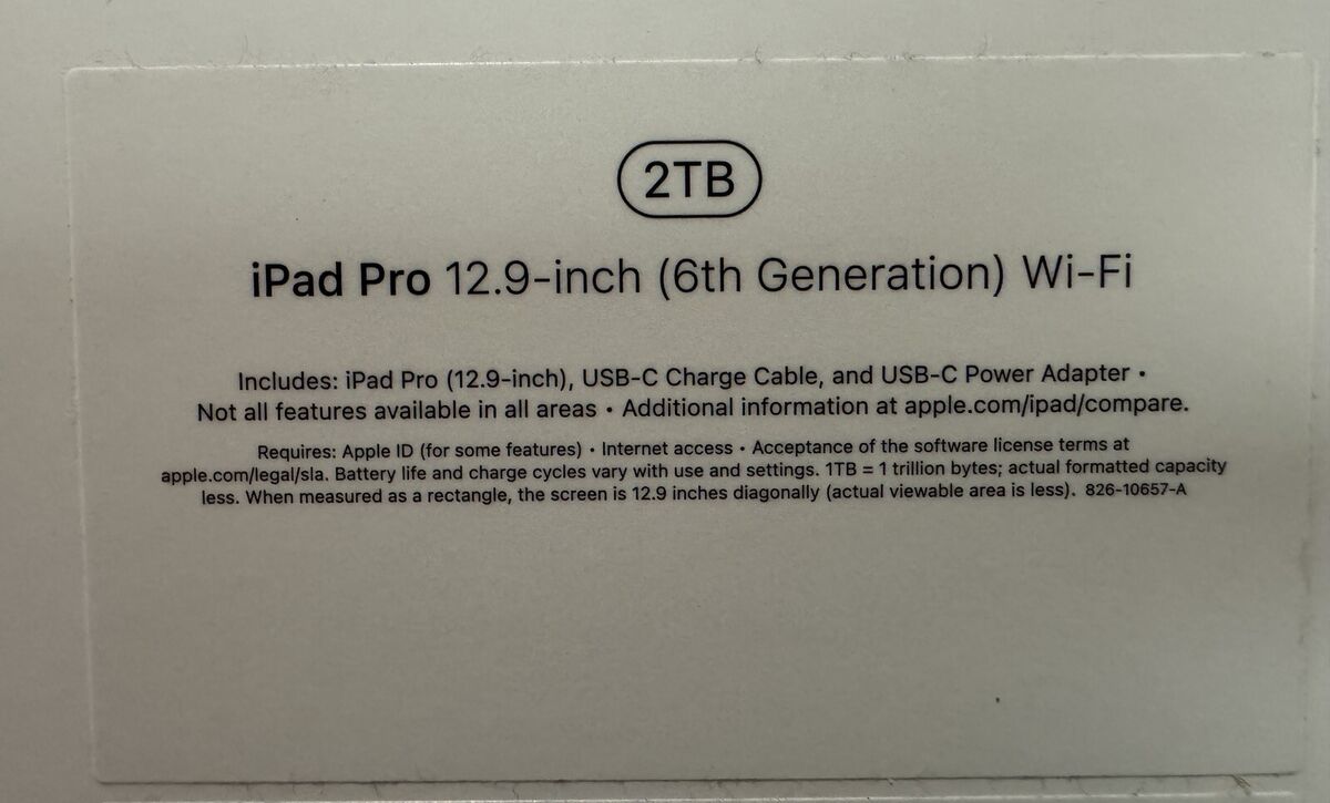 Apple iPad Pro 6th Gen. 2TB WIFI 12.9in. With Magic Keyboard Apple iPad Pro 6th Gen. 2TB WIFI 12.9in. With Magic Keyboard