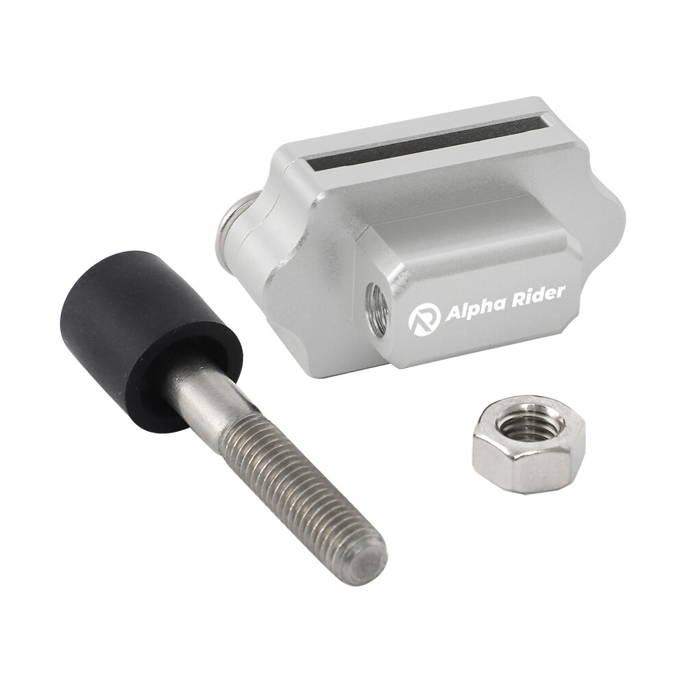 Universal Adjustable Billet Crank Clutch Pedal Petal Stopper Plate Bracket Set