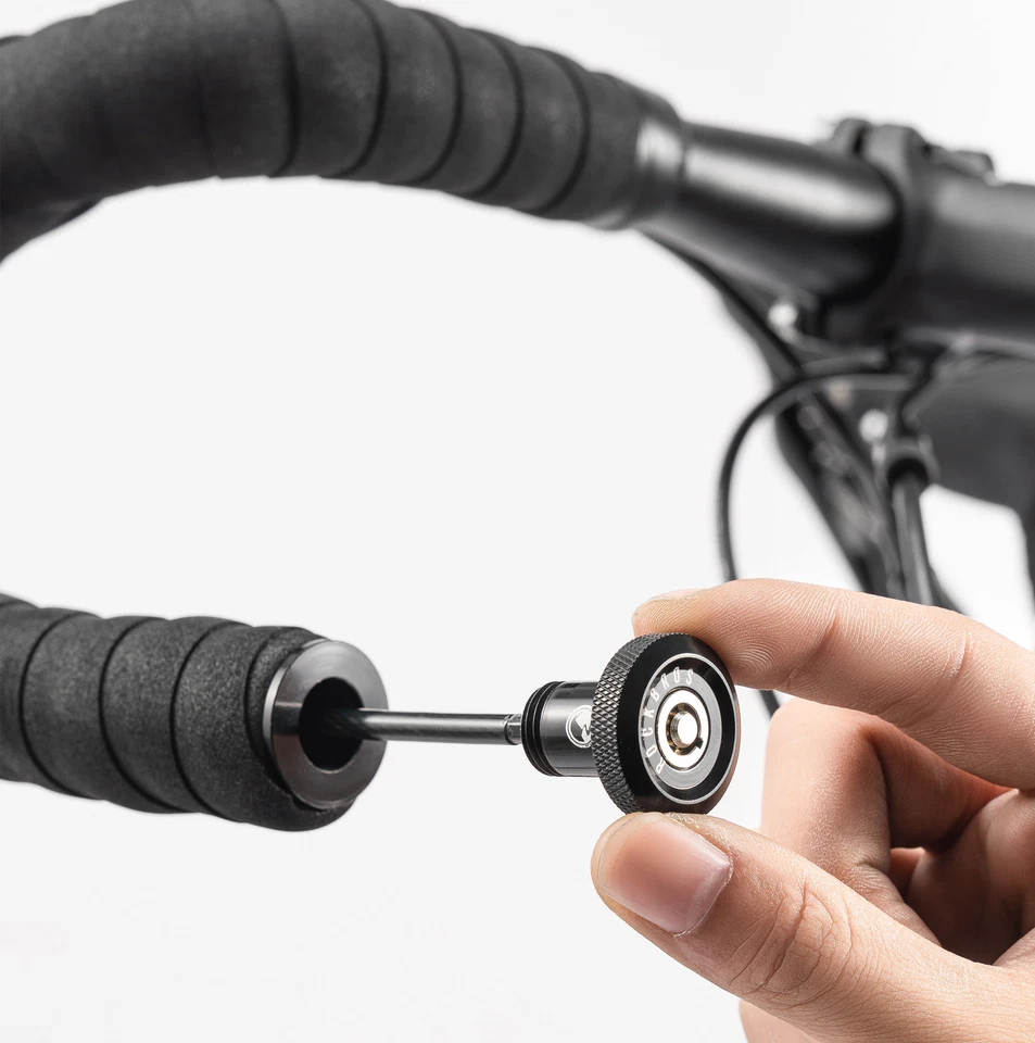 ROCKBROS Road To Sky Cable Lock Road Bike Handlebar Plug Canceled Lock Hidden - Image 2 of 4