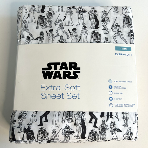 Star Wars Twin Fitted Sheet Set Extra Soft No Iron 3 Piece Kohls Disney